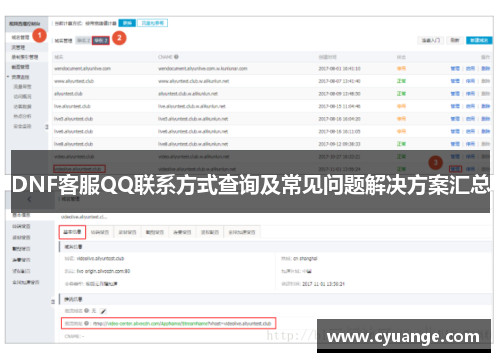 DNF客服QQ联系方式查询及常见问题解决方案汇总